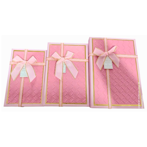 x1 Boîte Cadeau Rose Élégante – Petite, Moyenne & Grande Taille