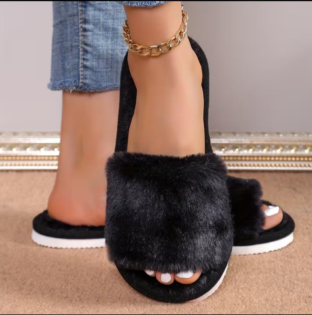 Pantoufles en Peluche, Doux et Confortable