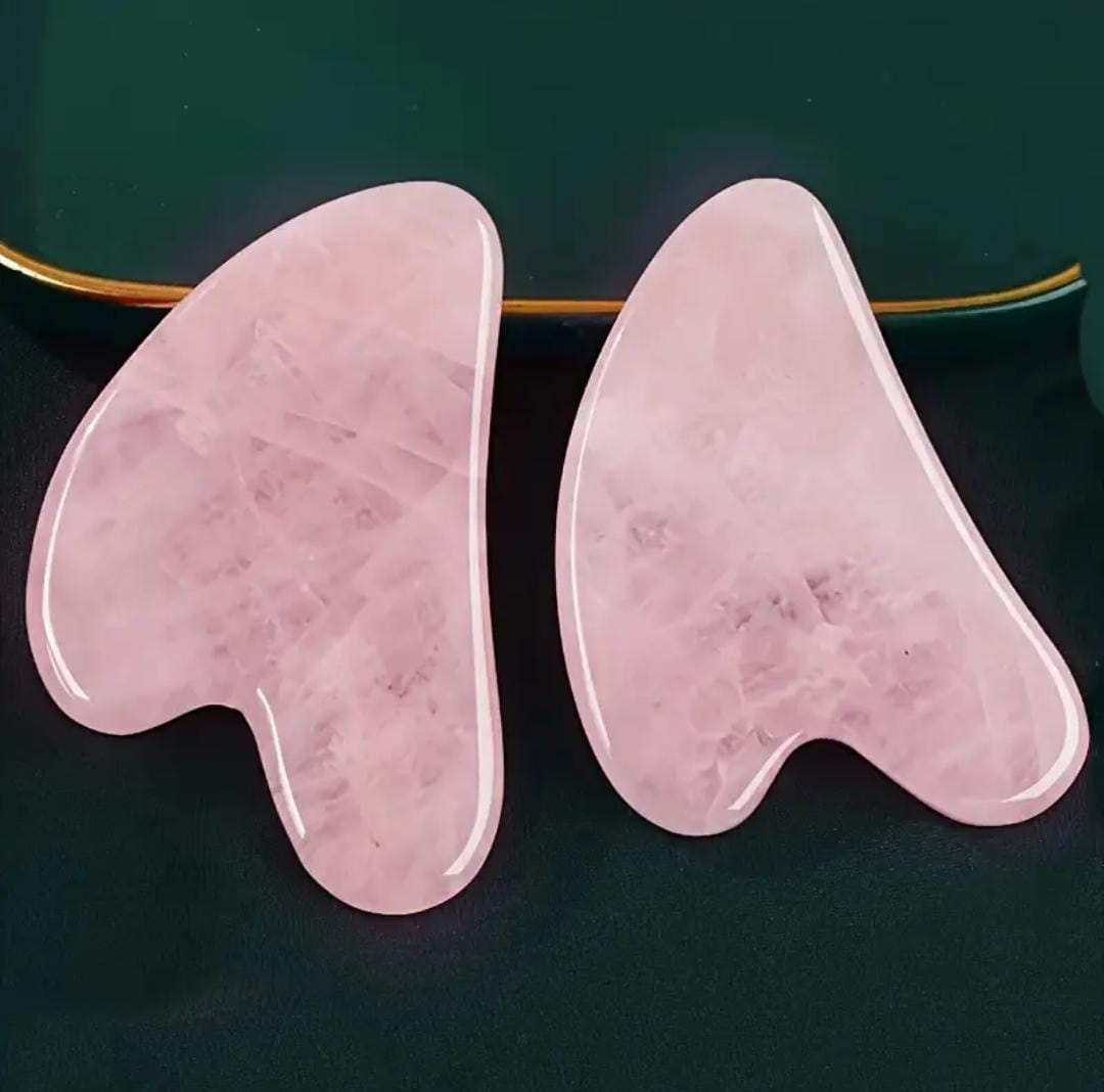 Gua Sha en Quartz Rose