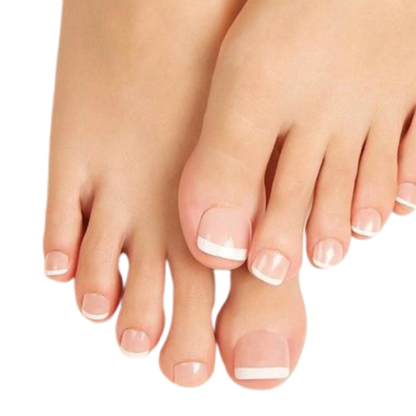 French nude false toenails – 24-piece kit