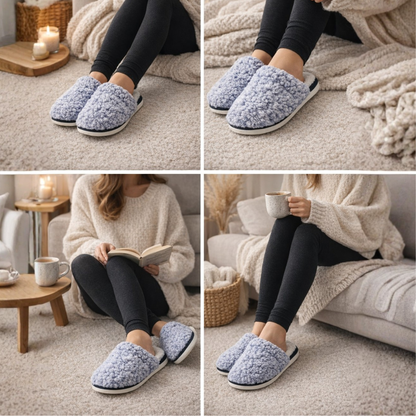 Ultra-soft and comfortable Sherpa-lined slippers
