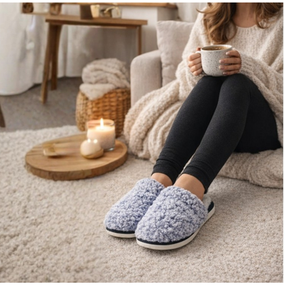 Ultra-soft and comfortable Sherpa-lined slippers