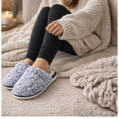 Ultra-soft and comfortable Sherpa-lined slippers