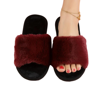 Women's Fluffy Minimalist Bedroom Slippers