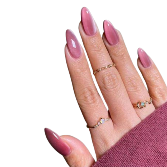 Faux ongles Rose Brillant, Boite de 24 Pièces