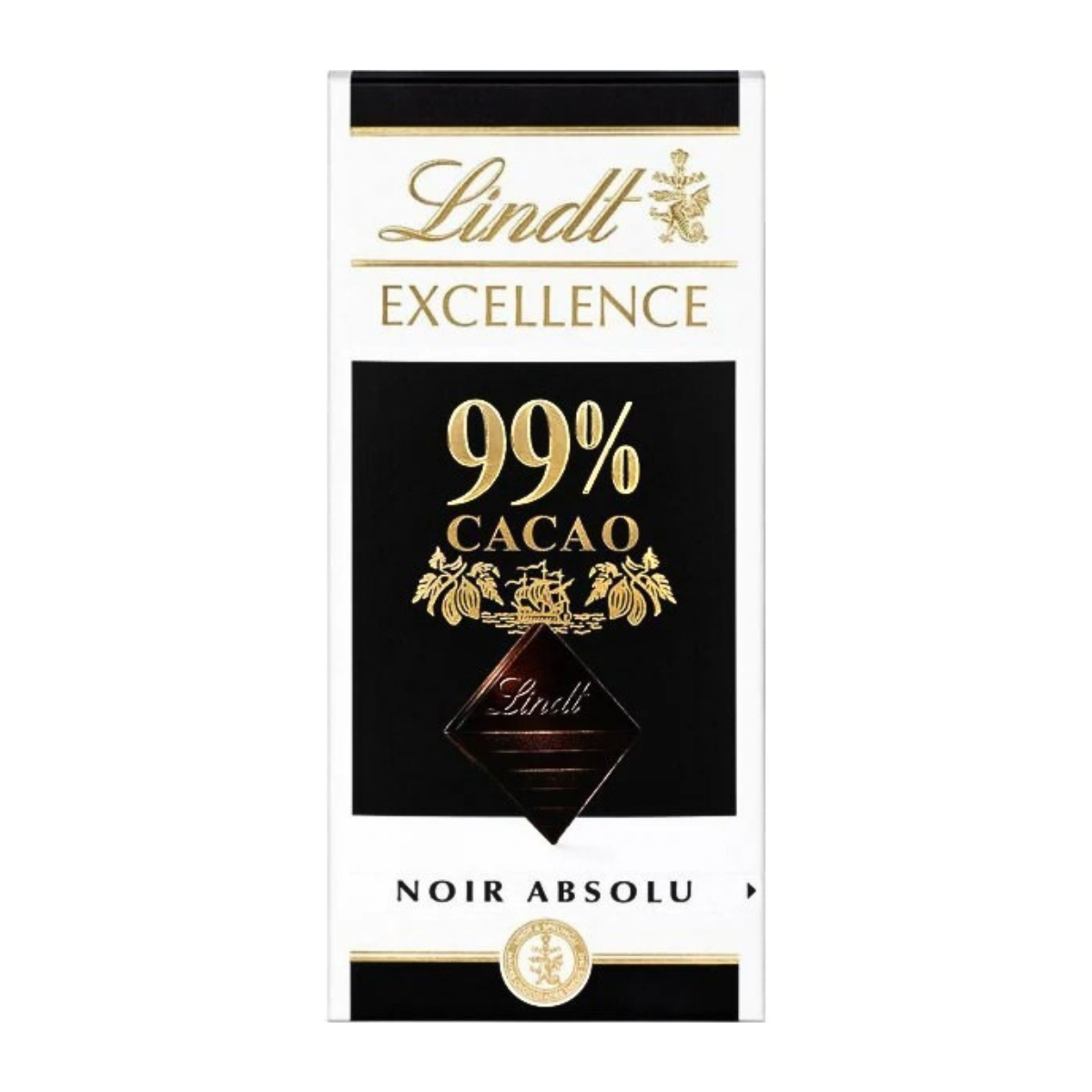 Absolute Dark 99% Cocoa – Lindt Excellence Dark Chocolate 50g