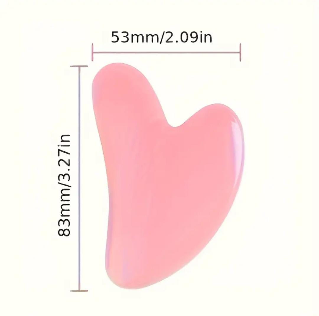Gua Sha en Quartz Rose