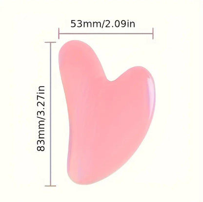 Gua Sha en Quartz Rose