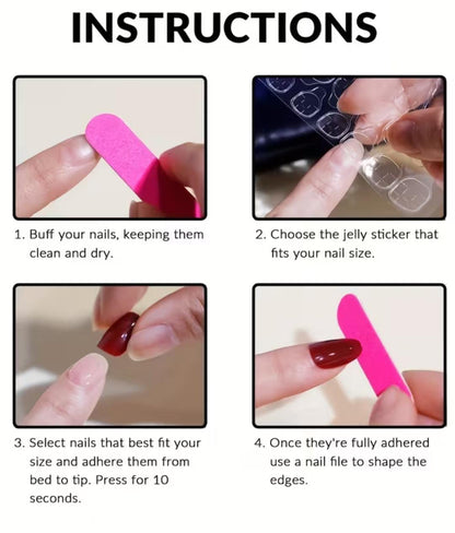 Floral False Nails, 24 pieces