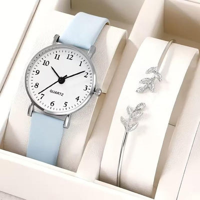 Montre Quartz Élégante Bleu