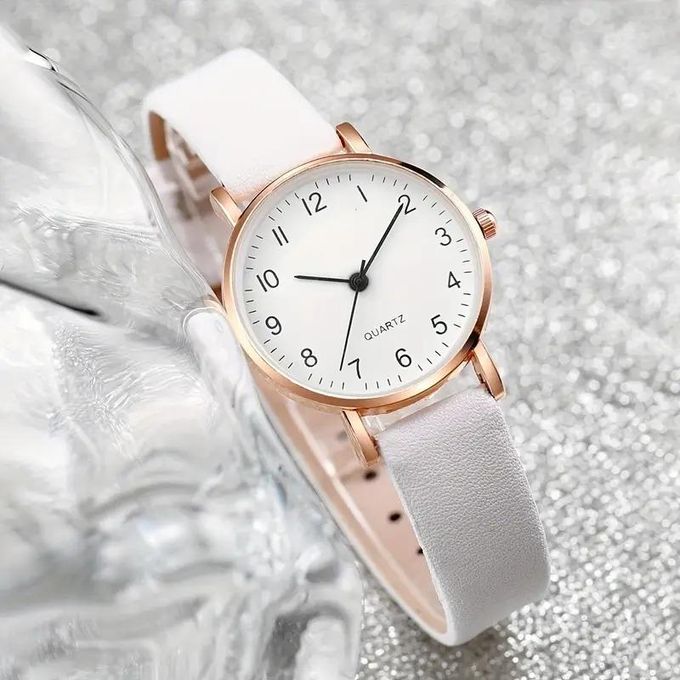 Montre Style Coréen Blanc