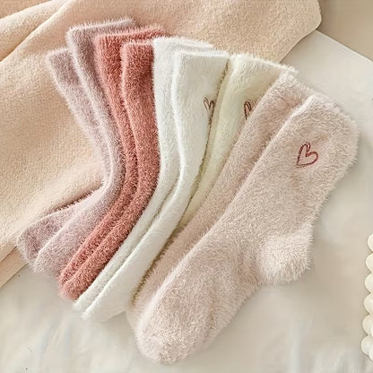 5 Paires Chaussettes Motif Cœur