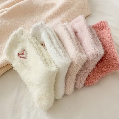5 Paires Chaussettes Motif Cœur