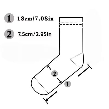 5 Paires Chaussettes Motif Cœur