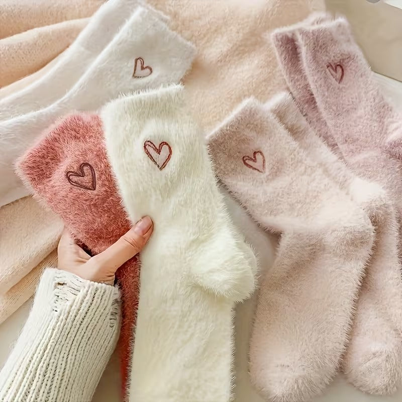 5 Paires Chaussettes Motif Cœur