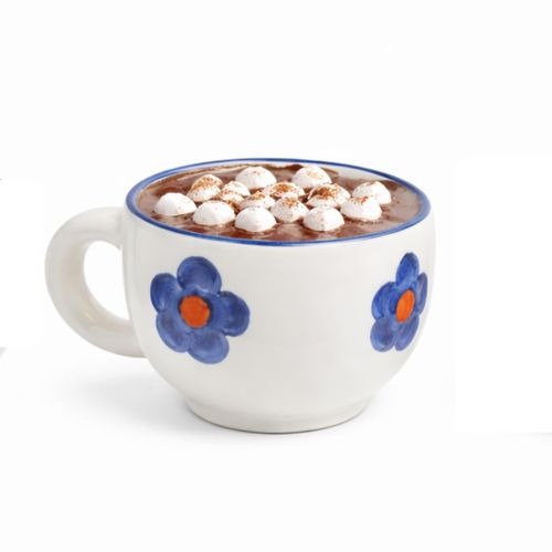 Tasse en Céramique avec Motifs Fleur