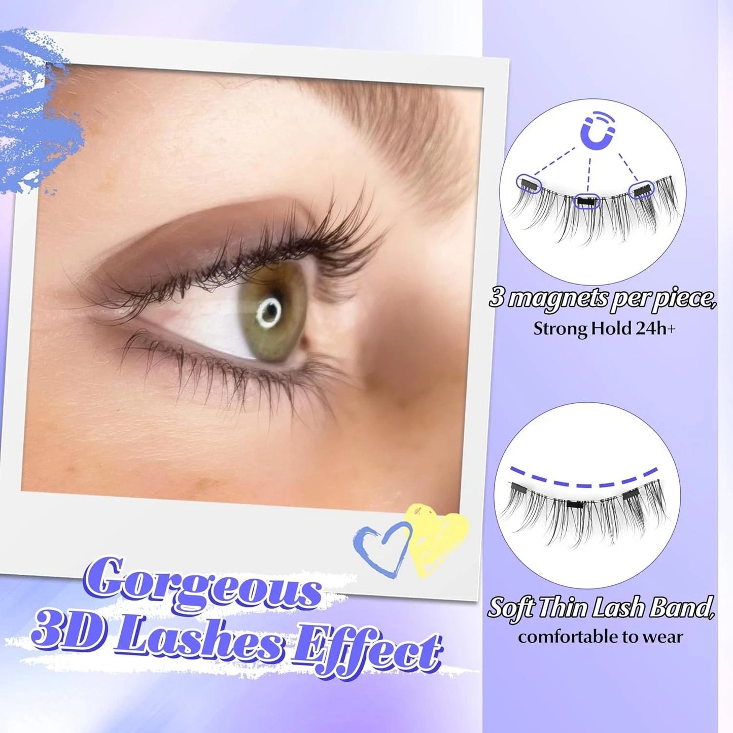 Cils Magnétiques Sans Colle