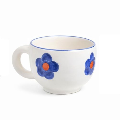 Tasse en Céramique avec Motifs Fleur