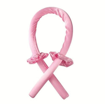 3pcs Bigoudis en Soie Rose